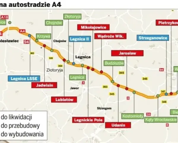 Jak przebiega autostrada A4? Kluczowe informacje i trasa w Polsce